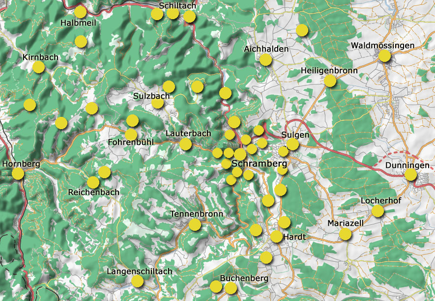 Tennenbronn im Schwarzwald - Panorama - Bilder - Schramberg