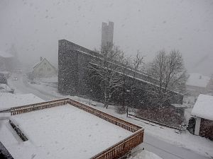 Starker Schneefall in Tennenbronn