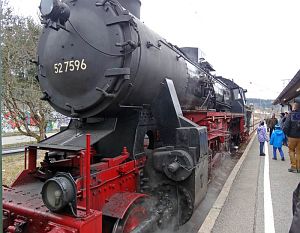 Dampfzug auf der Schwarzwaldbahn
