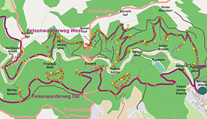 Konzeptidee Felsenwanderweg Bernecktal