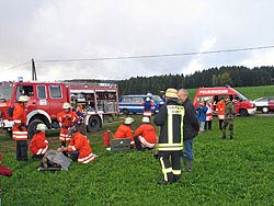 Katastrophenschutzbung in Tennenbronn