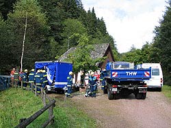 Katastrophenschutzbung in Tennenbronn