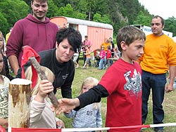 Hammellauf beim Unterschiltacher Waldfest