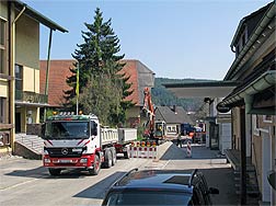 Bauarbeiten in der Lwenstrae