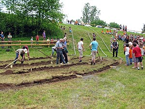Grabenhacken beim Bachfest