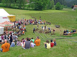 Grabenhacken beim Bachfest