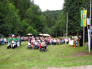 Fahnenweihe im Bernecktal