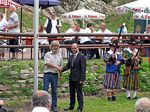 Fahnenweihe im Bernecktal