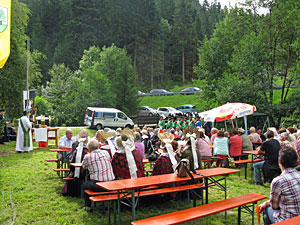 Fahnenweihe im Bernecktal