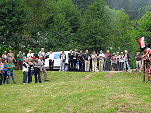 Fahnenweihe im Bernecktal
