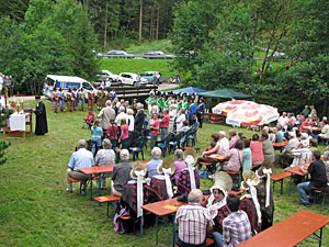 Fahnenweihe im Bernecktal