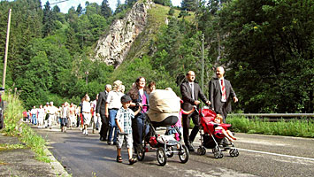 Fahnenweihe im Bernecktal