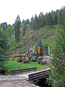 Holzmachen in der Berneck