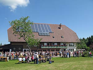 Gottesdienst im Grnen auf dem Josenhof
