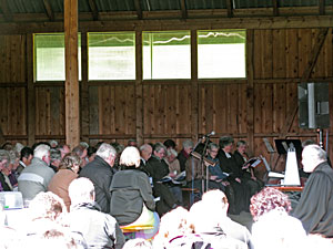 Gottesdienst im Grnen auf dem Reibehof