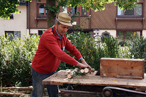 Holztag im Heimathaus