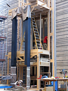 Neue Orgel wird aufgebaut