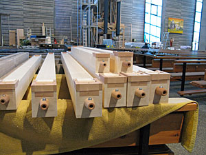 Neue Orgel wird aufgebaut