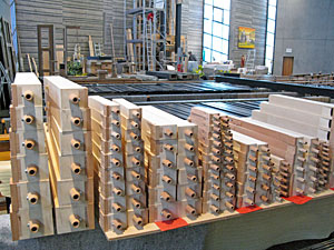 Neue Orgel wird aufgebaut
