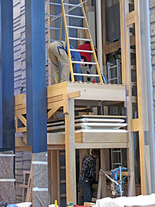 Neue Orgel wird aufgebaut