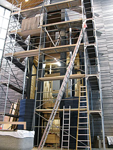 Neue Orgel wird aufgebaut