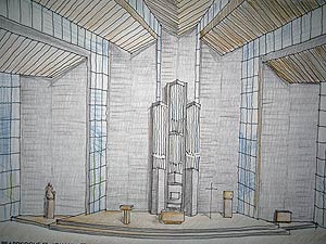 Neue Orgel wird aufgebaut