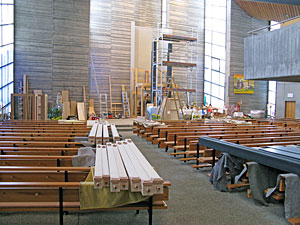 Neue Orgel wird aufgebaut