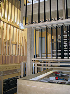 Neue Orgel wird aufgebaut