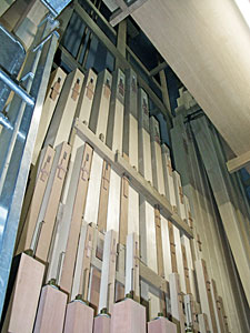Neue Orgel wird aufgebaut