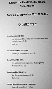 Bilder Orgelkonzert Orgeleinweihung 2012