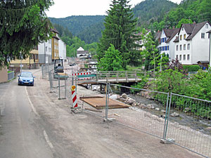 Arbeiten am Berneckstrand