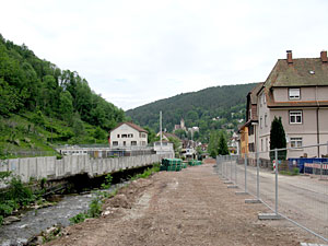 Arbeiten am Berneckstrand