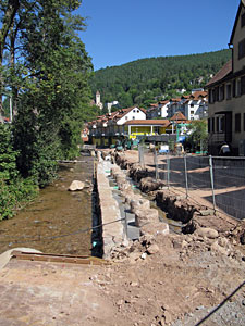Arbeiten am Berneckstrand
