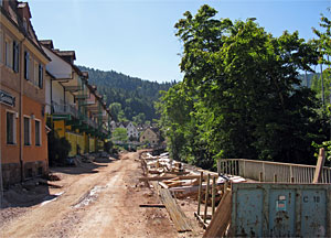 Arbeiten am Berneckstrand