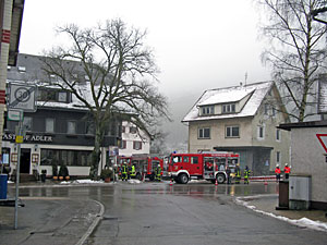 Brand im Adler