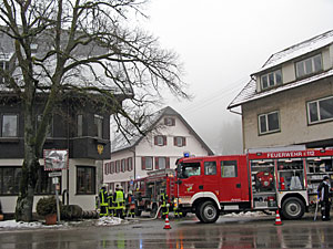 Brand im Adler