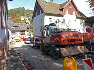 Bauarbeiten in Tennenbronn