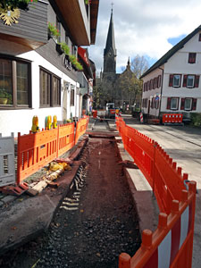 Bauarbeiten in Tennenbronn