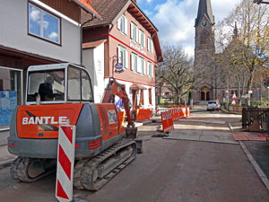 Bauarbeiten in Tennenbronn