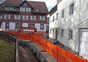Bauarbeiten in Tennenbronn