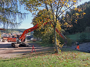 Bauarbeiten in Tennenbronn