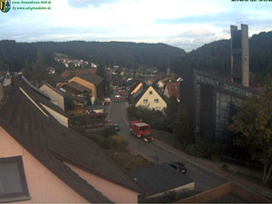 Feuerwehrübung an der Sporthalle