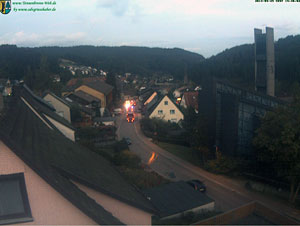 Feuerwehrübung an der Sporthalle