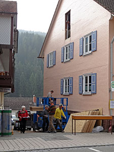 Arbeitseinsatz im Heimathaus