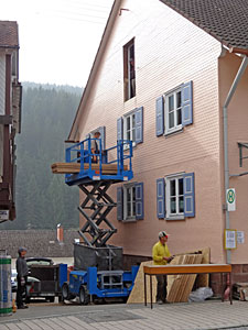 Arbeitseinsatz im Heimathaus