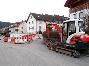 Bauarbeiten in der Löwenstraße