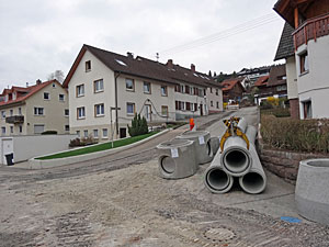Bauarbeiten in der Löwenstraße