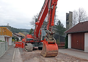 Bauarbeiten in der Löwenstraße