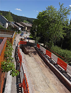 Bauarbeiten in der Löwenstraße