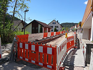 Bauarbeiten in der Löwenstraße